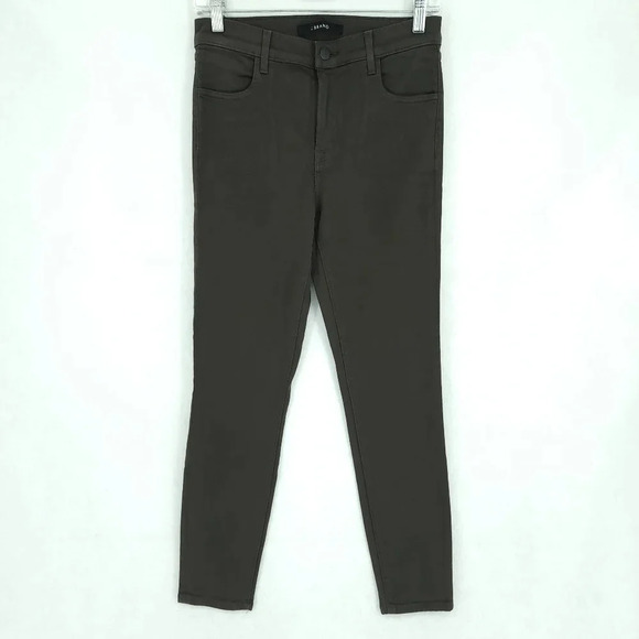 J Brand Alana Jeans in Coated Ivy Vine - Picture 2 of 8